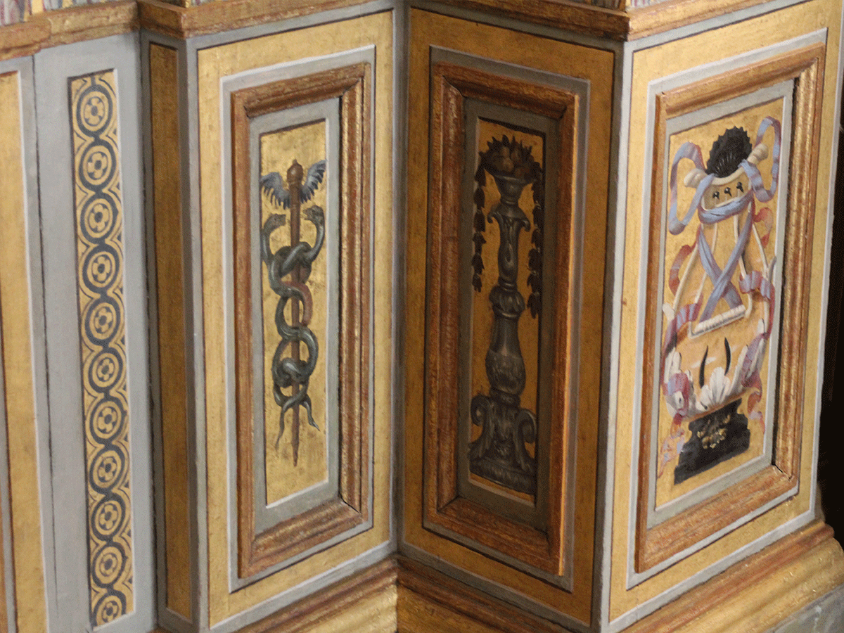 Les murs d'un appartement de l’Hôtel La Rivière. Musée Carnavalet, 23 rue de Sévigné.