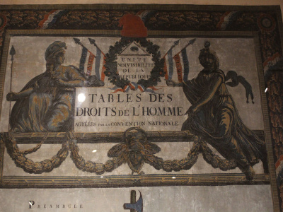 Tables des droits de l’homme. Musée Carnavalet, 23, rue de Sévigné