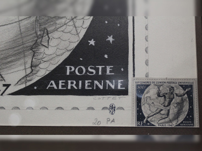 Musée de la Poste, 34 Boulevard Vaugirard.  Poste aérienne.