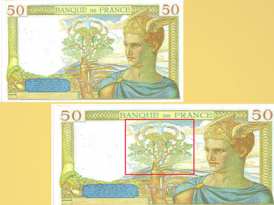 Billet de 50 F « type 1933 », peint par Serveau, gravé par Deloche.