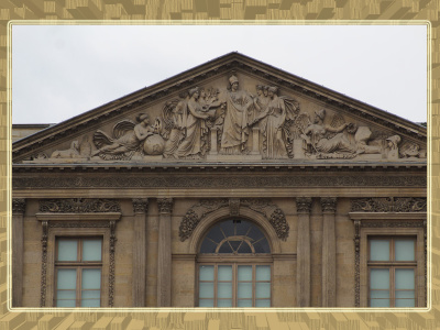 Louvre, Cour Carrée, côté quai