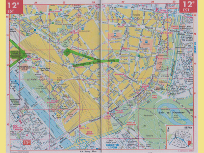 Plan du 12ème arrondissement Est