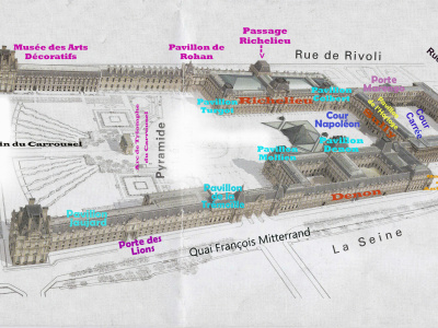 Plan du Louvre