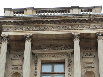 Louvre, Cour Carrée, côté rue de l'Amiral de Coligny