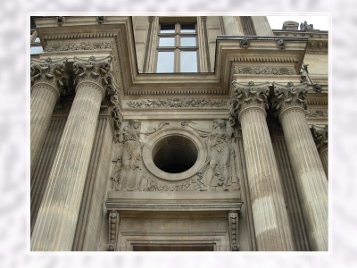 Pavillon Richelieu, cour Napoléon, Louvre