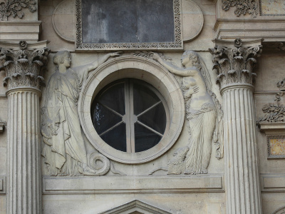 Louvre, Cour Carrée, côté rue de l'Amiral de Coligny