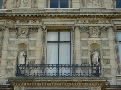 Porte Jaujard et pavillon Jaujard, Louvre.