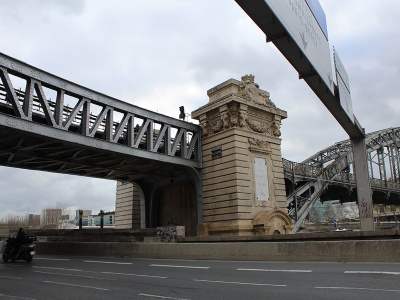 Viaduc d’Austerlitz, côté 12ème arrondissement. Quai de la Rapée.