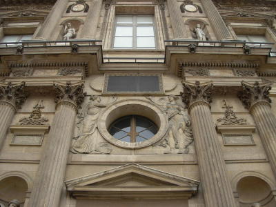 Louvre, Cour Carrée, côté rue de Rivoli