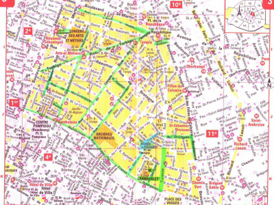 Plan du 3ème arrondissement