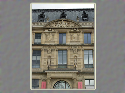 Bâtiment des Arts décoratifs, Louvre, côté jardin