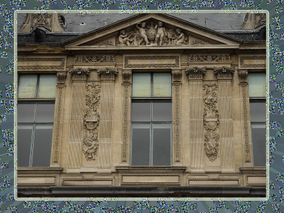 Porte des Lions, Louvre, côté jardin du Carrousel