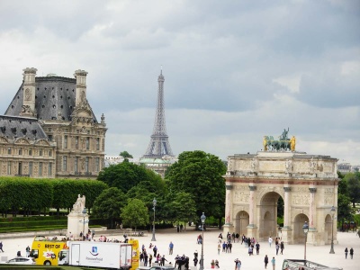 Arc de Triomphe du Carrousel, jardin du Carrousel