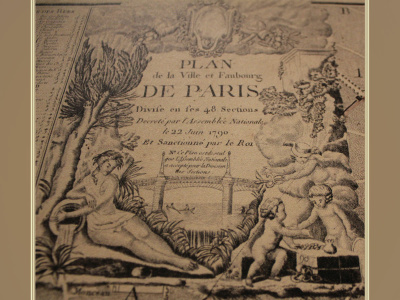 Plan des 48 sections - Musée Carnavalet, 23, rue de Sévigné.