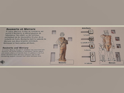 Rosemerta et Mercure. Musée Carnavalet, 23 rue de Sévigné.