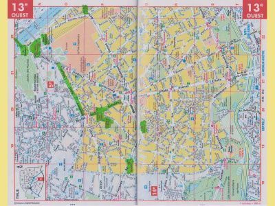 Plan du 13ème  arrondissement