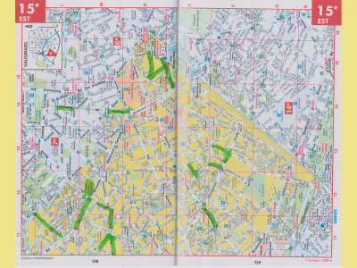 Plan du 15ème arrondissement (Est)