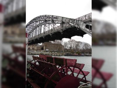 Viaduc d’Austerlitz, côté 12ème arrondissement. Quai de la Rapée.