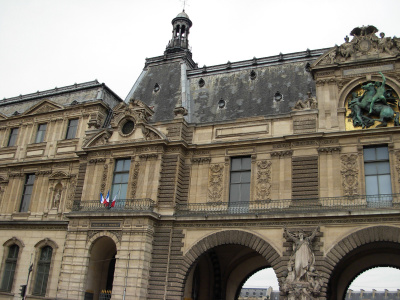 Pavillon de la Trémoïlle, Louvre, jardin du Carrousel