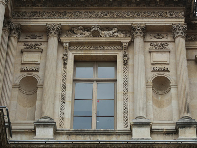 Louvre, Cour Carrée, côté rue de Rivoli