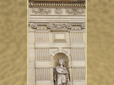 Bâtiment des Arts décoratifs, Louvre, côté jardin