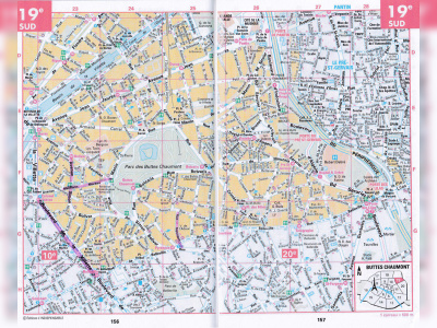 Plan du 19ème arrondissement (sud)