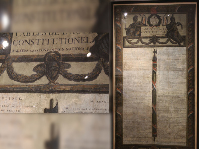 Tables de l’acte constitutionnel. Musée Carnavalet, 23, rue de Sévigné.