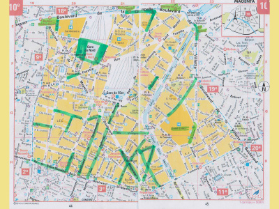 Plan du 10ème arrondissement