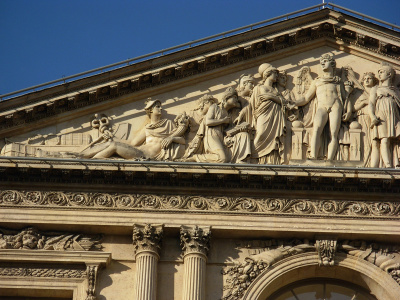 Entrée du Louvre, rue de Rivoli, Cour Carrée, Porte Marengo