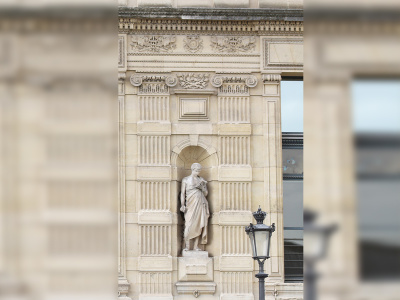 Bâtiment des Arts décoratifs, Louvre, côté jardin