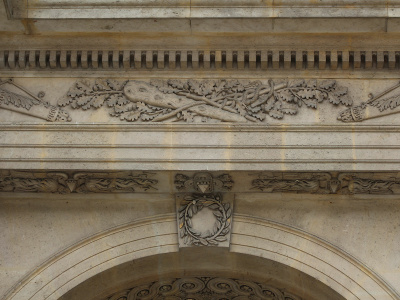 Louvre, Cour Carrée, côté rue de l'Amiral de Coligny