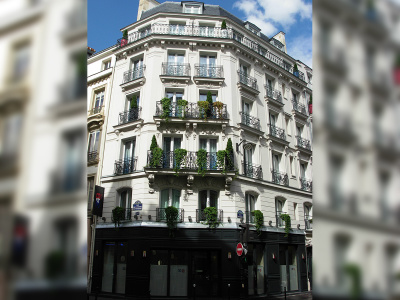 14 rue du faubourg Montmartre, angle de la rue Bergère