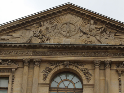 Louvre, Cour Carrée, côté rue de l'Amiral de Coligny