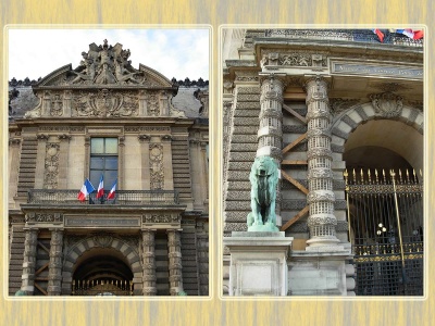 Porte des Lions, quai François Mitterrand, Louvre