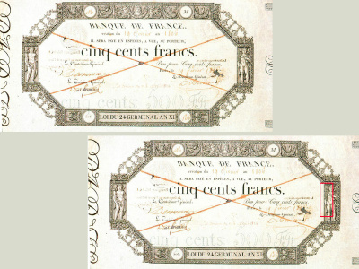 Billet de 500 F dit « de Germinal ».