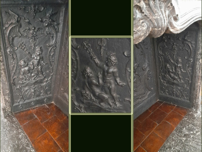 Plaque de cheminée. Musée Carnavalet, 23 rue de Sévigné.