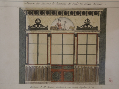 Galerie des Enseignes, RDC.  Musée Carnavalet, 23 rue de Sévigné.