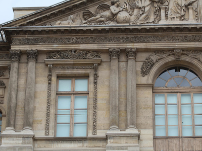 Louvre,  Cour Carrée, côté quai