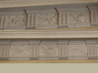 Escalier niveau 1er étage. Musée Carnavalet, 23, rue de Sévigné.
