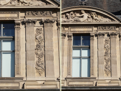 Entre le Pavillon Jaujard et la Porte des Lions, quai François Mitterrand