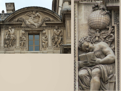 Louvre,  Cour Carrée, tour de l’Horloge