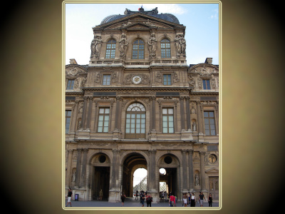 Louvre,  Cour Carrée, tour de l’Horloge