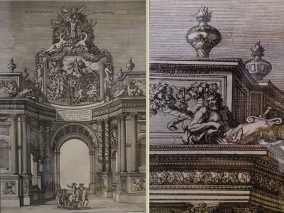 Arc de triomphe. Musée Carnavalet, 23, rue de Sévigné.