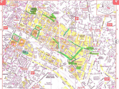 Plan du 4ème arrondissement