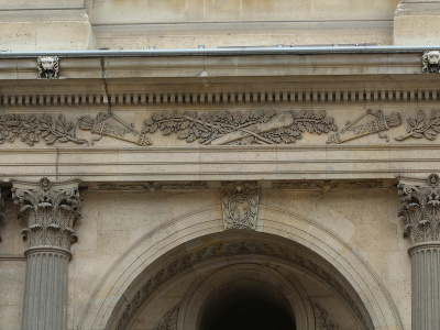 Louvre,  Cour Carrée, côté quai