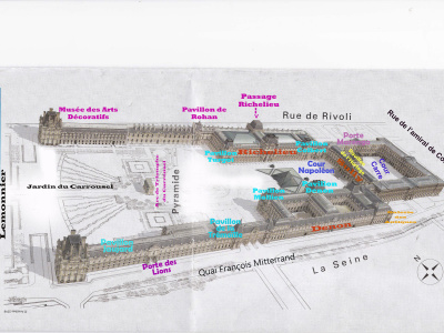 Plan du Louvre