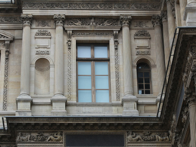 Louvre, Cour Carrée, côté rue de l'Amiral de Coligny