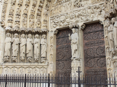 Porche central de Notre-Dame de Paris