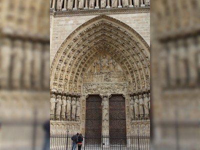 Porche central de Notre-Dame de Paris