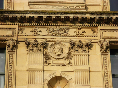 Bâtiment des Arts décoratifs, Louvre, côté jardin